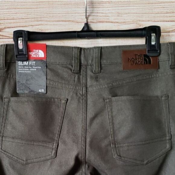 NWT The North Face Slim Fit Tungsted Jeans New Taupe Green - Picture 5 of 10